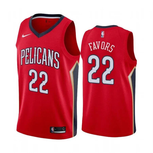 Men'S New Orleans Pelicans Derrick Favors #22 Statet Nba Jersey