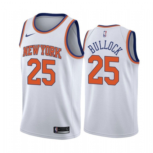 Men'S New York Knicks Reggie Bullock #25 Association Nba Jersey