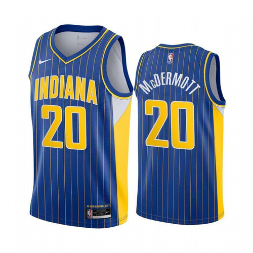 Doug Mcdermott Indiana Pacers 2020-21 Blue City Edition Jersey New Uniform