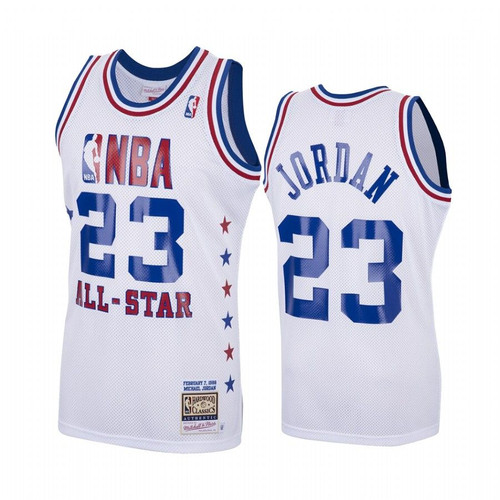 1988 All-Star Eastern Conference Michael Jordan Chicago Bulls #23 Hardwood Classics Jersey - White