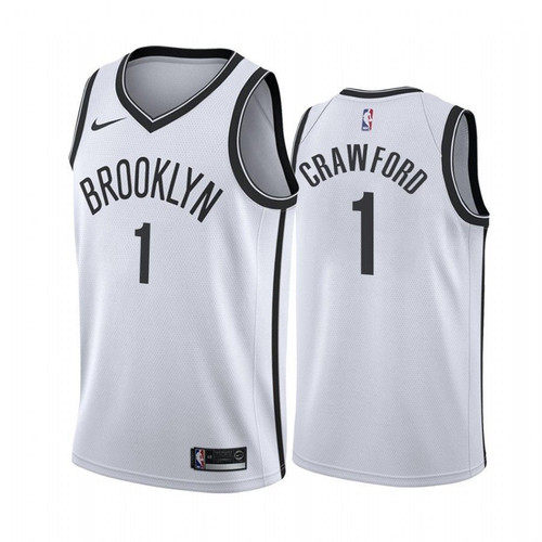 Men'S Jamal Crawford Brooklyn Nets White Association 2020 Nba Jersey