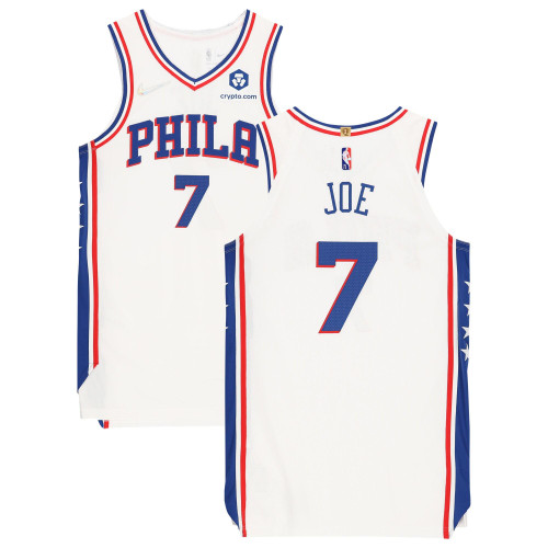 Isaiah Joe Philadelphia 76ers Fanatics  Game-Used #7 White Jersey vs. Minnesota Timberwolves on February 25, 2022