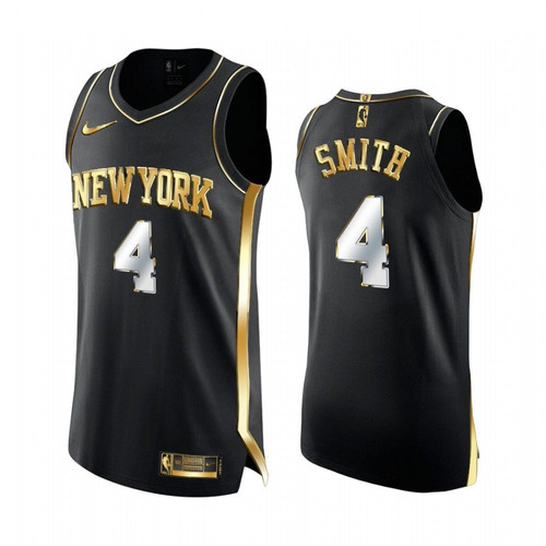 New York Knicks Dennis Smith Smith Golden Edition  Limited Jersey 2020-21