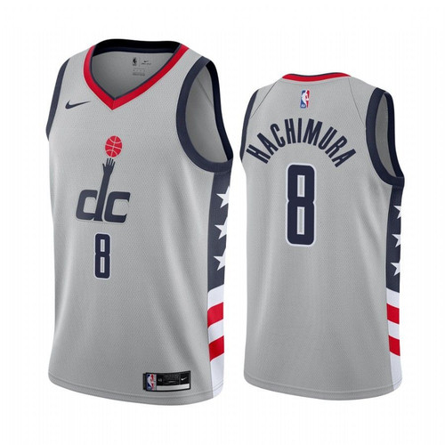 Washington Wizards Rui Hachimura #8 Gray 2020-21 City Edition Jersey