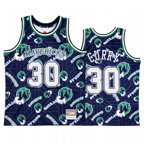 Seth Curry #30 Dallas Mavericks Blue Tear Up Pack Jersey