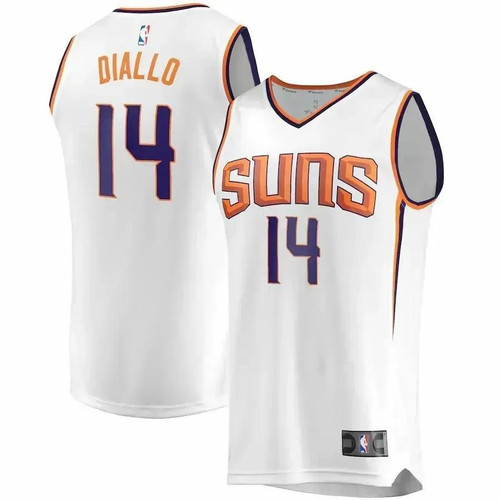 Cheick Diallo Phoenix Suns Fast Break Player Replica Jersey - Association Edition - White