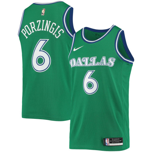 Kristaps Porzingis Dallas Mavericks Nike Replica Replica Replica Hardwood Classics 2020/21 Swingman Jersey - Classic Edition - Green