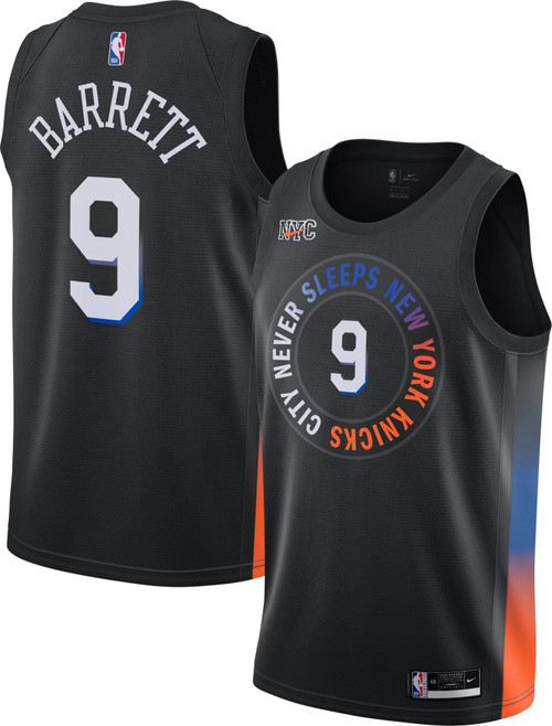Nike Replica Replica Replica Men'S 2020-21 City Edition New York Knicks Rj Barrett #9 Dri-Fit Swingman Jersey