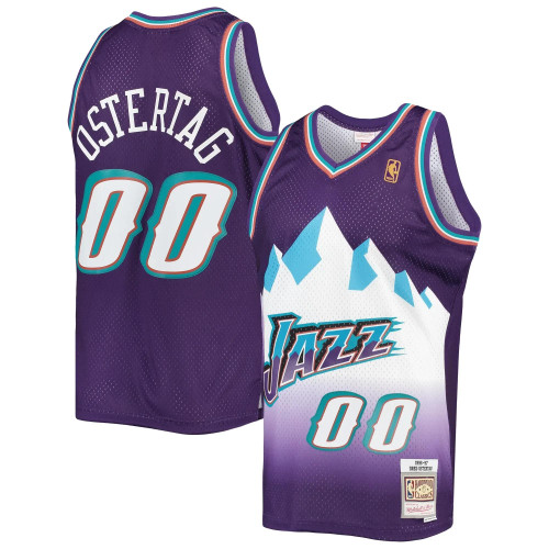 Greg Ostertag Utah Jazz Mitchell & Ness 1996-1997  Hardwood Classics Swingman Jersey - Purple