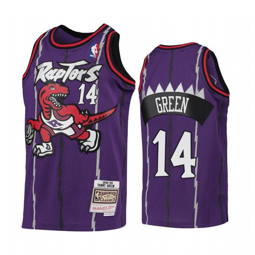 Danny Green Toronto Raptors 1998-99 Hardwood Classics Youth Jersey - Purple