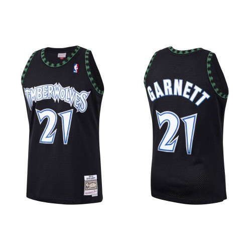 Minnesota Timberwolves Kevin Garnett 1997-98 Hardwood Classics Black Jersey