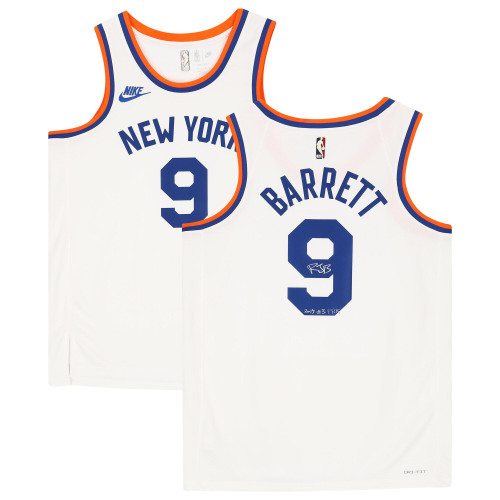 RJ Barrett New York Knicks Fanatics  Autographed Nike Replica Replica Replica White Year 0 Swingman Jersey with ''2019 #3 PICK'' Inscription