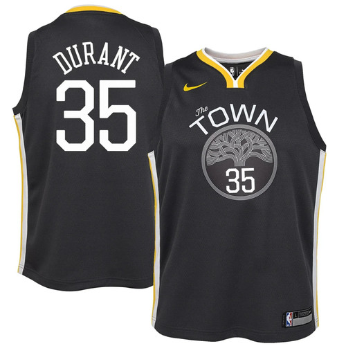 Kevin Durant Golden State Warriors Nike Replica Replica Replica  Swingman Jersey Black - Statement Edition