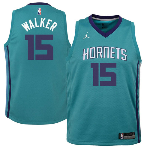 Kemba Walker Charlotte Hornets Jordan Brand  Swingman Jersey Teal - Icon Edition