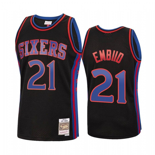 Joel Embiid #21 Philadelphia 76Ers Reload Jersey Black
