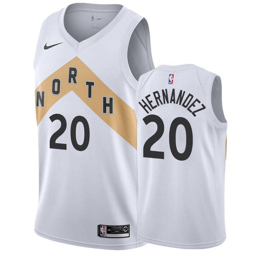 Toronto Raptors Dewan Hernandez #20 City Men'S Jersey