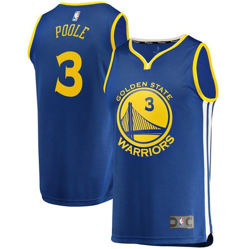 Jordan Poole Golden State Warriors Nba Draft First Round Pick Fast Break Jersey Royal Icon Edition 2019