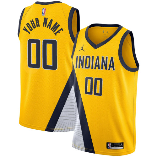 Indiana Pacers Jordan Brand Swingman Custom Jersey - Statement Edition - Gold