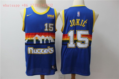 Denver Nuggets Nikola Jokic #15 2020 Nba New Arrival Blue Jersey