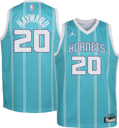 Jordan  Charlotte Hornets Gordon Hayward #20 Teal Dri-Fit Swingman Jersey