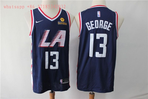Los Angeles Clippers Paul George #13 2020 Nba New Arrival Blue Jersey