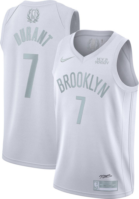Nike Replica Replica Replica Men'S Brooklyn Nets Kevin Durant #7 White Mvp Dri-Fit Swingman Jersey