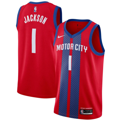 Detroit Pistons Nike Replica Replica Replica City Edition Swingman Jersey - Reggie Jackson - Mens