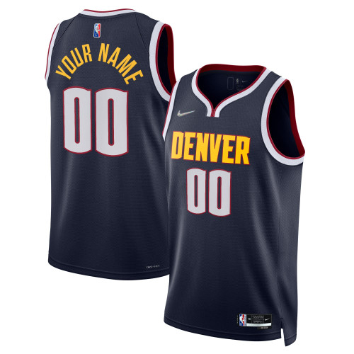 Denver Nuggets Nike Replica Replica Replica 2021/22 Diamond Swingman Custom Jersey - Icon Edition - Navy