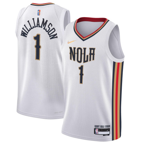 Zion Williamson New Orleans Pelicans Nike Replica Replica Replica  2021/22 Swingman Jersey - City Edition - White