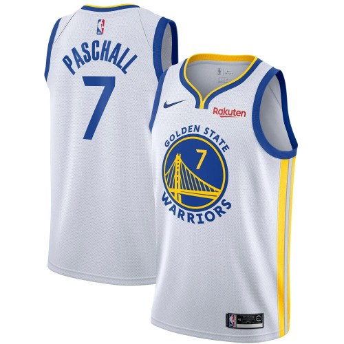 Men'S Nike Replica Replica Replica Eric Paschall White Golden State Warriors 2020/21 Swingman Badge Jersey – Association Edition