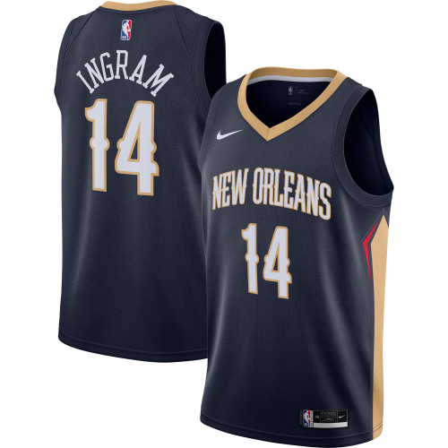 Brandon Ingram New Orleans Pelicans Nike Replica Replica Replica 2020/21 Swingman Jersey - Navy - Icon Edition