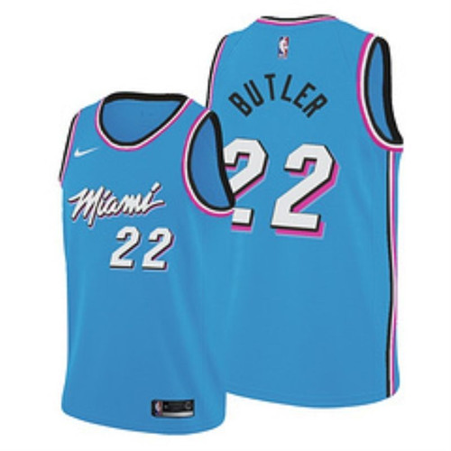 Miami Heat Jimmy Butler #22 2020 City Edition New Arrival Blue Jersey