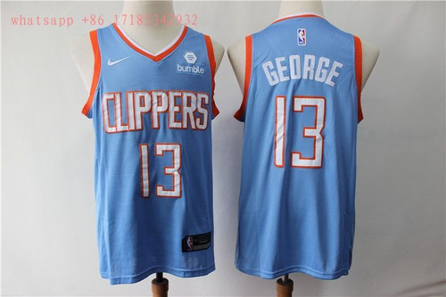Los Angeles Clippers Paul George #13 2020 Nba New Arrival Blue Jersey