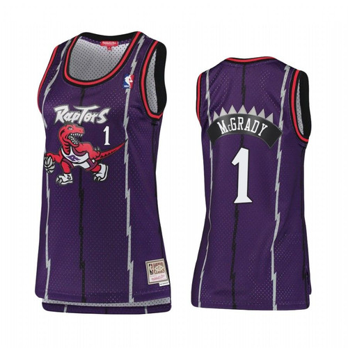 Toronto Raptors Tracy Mcgrady #1 Hardwood Classics Jersey Women'S