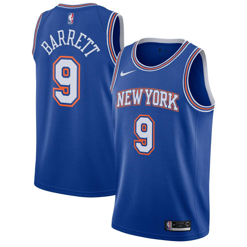 Rj Barrett New York Knicks Nike 2019/2020 Swingman Jersey - Statement Edition - Blue
