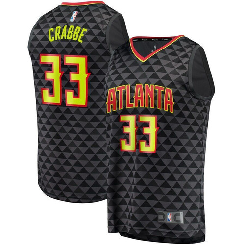 Allen Crabbe Atlanta Hawks Fast Break Replica Jersey Jersey Black Icon Edition 2021