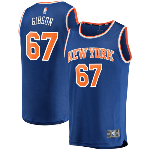Taj Gibson New York Knicks Fanatics Branded Fast Break Player Replica Icon Edition Blue 3D Jersey