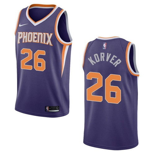 Phoenix Suns 26 Kyle Korver Icon Swingman Purple 3D Jersey