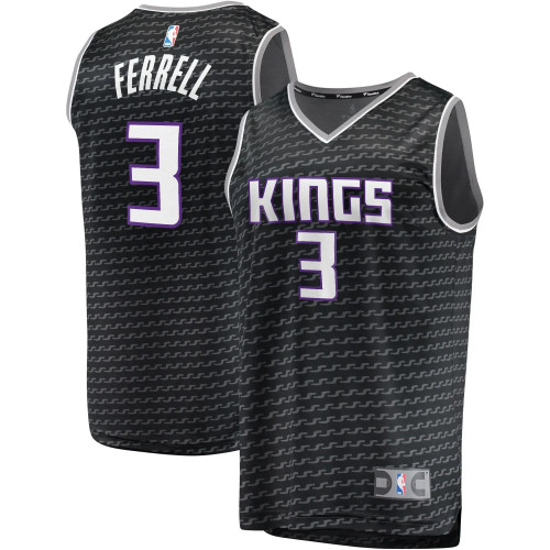 Yogi Ferrell Sacramento Kings Fanatics Branded Fast Break Player Replica Jersey - Statement Edition - Black