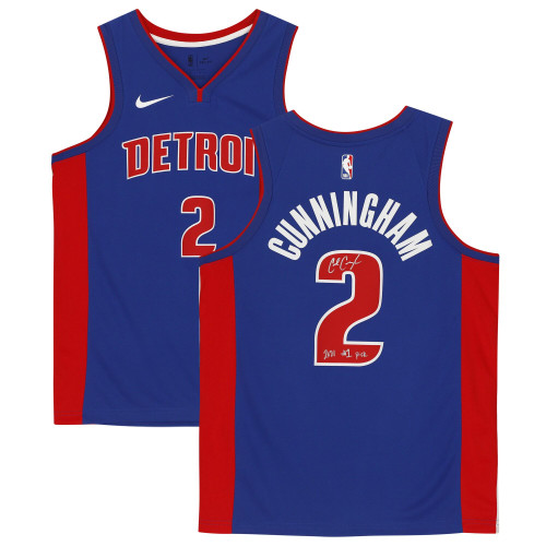 Cade Cunningham Detroit Pistons Fanatics  Autographed Swingman Jersey with "2021 #1 Pick" Inscription