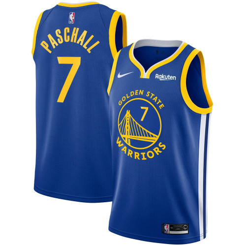 Men'S Nike Eric Paschall Royal Golden State Warriors 2020/21 Swingman Badge Jersey – Icon Edition