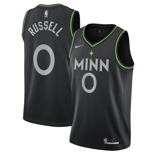 Minnesota Timberwolves Nike City Edition Swingman Jersey - Black - D'Angelo Russell -  - 2020