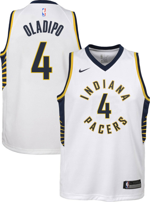 Nike  Indiana Pacers Victor Oladipo #4 White Dri-Fit Swingman Jersey