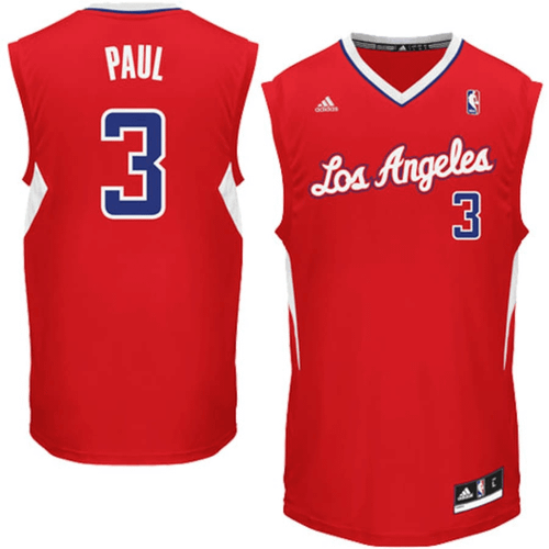 Chris Paul La Clippers Adidas Replica Road Red 3D Jersey
