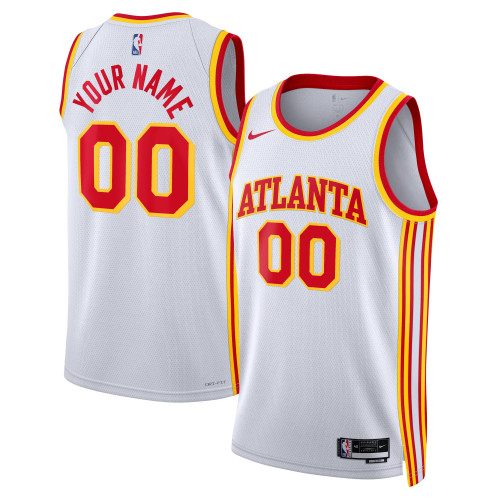 Atlanta Hawks Nike Replica Replica Replica Unisex 2022/23 Swingman Custom Jersey White - Association Edition