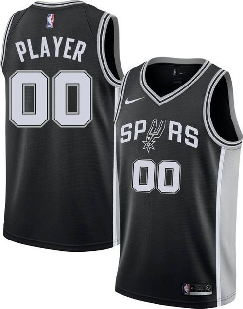 Nike Men'S Full Roster San Antonio Spurs Black Dri-Fit Swingman Jersey
