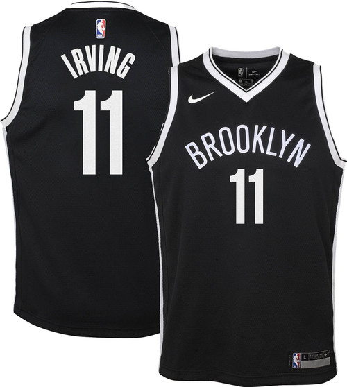 Nike  Brooklyn Nets Kyrie Irving #11 Black Dri-Fit Swingman Jersey