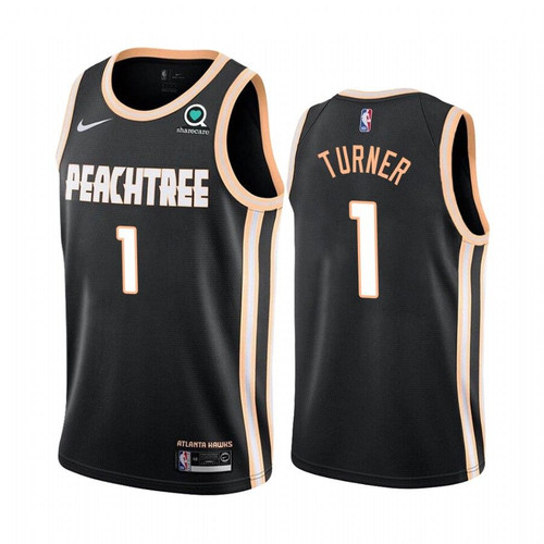 Evan Turner Atlanta Hawks 2019-20 City Black Jersey