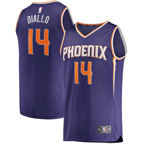 Cheick Diallo Phoenix Suns Fanatics Branded Fast Break Player Icon Edition Purple 3D Jersey