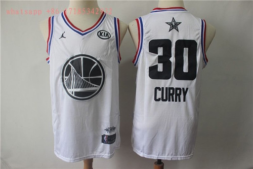 Golden State Warriors Stephen Curry 30 2021 All Star New Arrival White Jersey